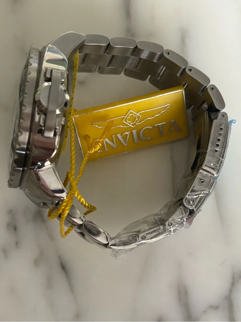 Men’s Invicta Diver Pro-Silver Stainless Steel Watch, Retired NWT & Box.